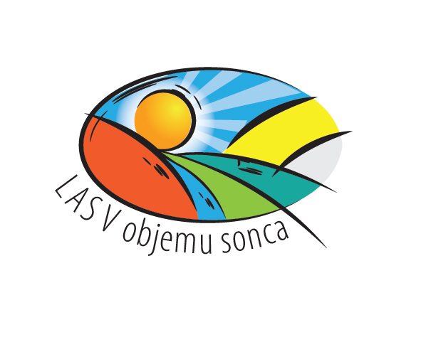 logotip LAS V objemu sonca