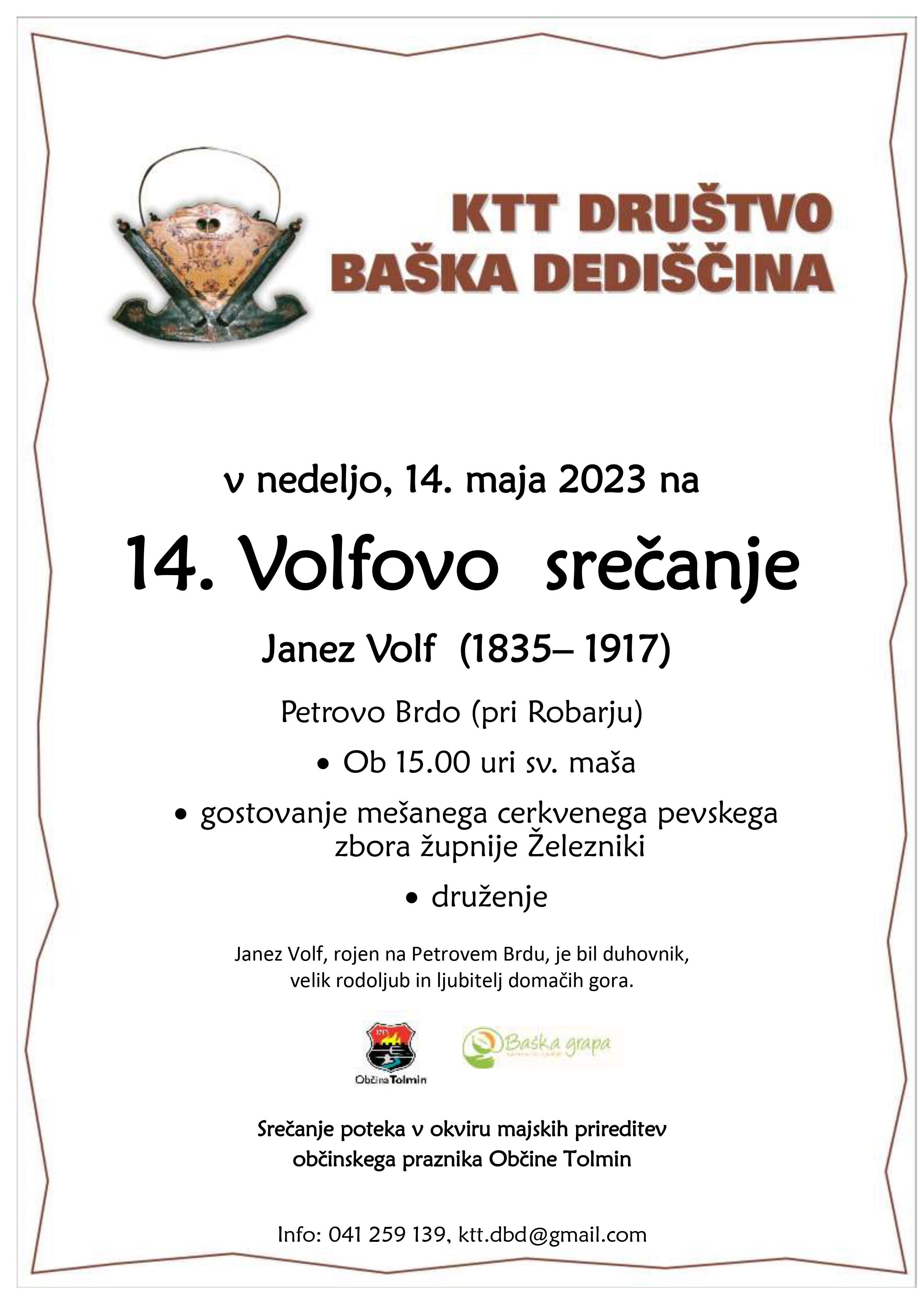 plakat DBD Volfovo srečanje 2023